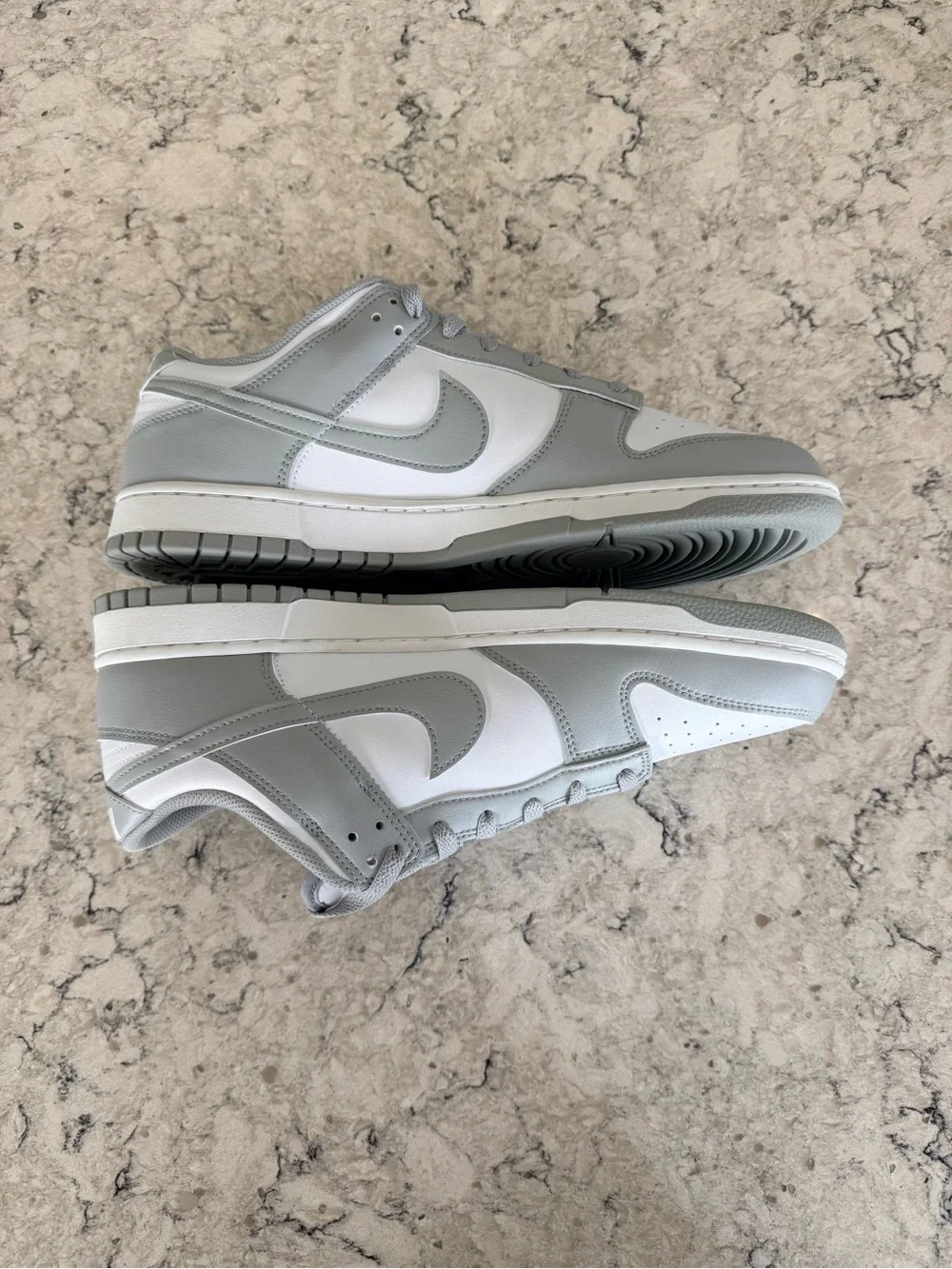 NEW - Nike Dunk Low Light Smoke Grey & White Sneakers Size 13M - HF5441-105